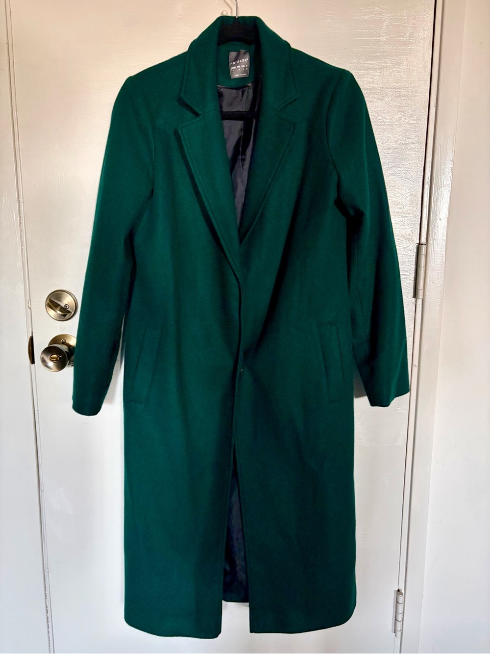 Primark Dark Green Long Trench Coat